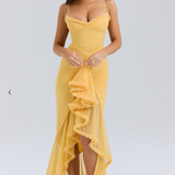 Elma | Abito con Volant Arricciati