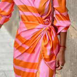 Elvina - Printed Wrap Dress