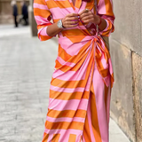 Elvina - Printed Wrap Dress