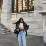 Bianca | Giacca versatile in pelle di qualità