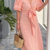 Natasha - Elegant V-Neck Dress