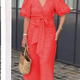 Natasha - Elegant V-Neck Dress