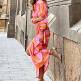 Elvina - Printed Wrap Dress