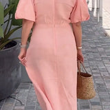 Natasha - Elegant V-Neck Dress