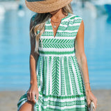 Katrina - Geometric Summer Dress