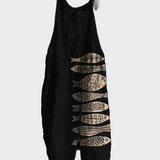 Tuta intera retrò con motivo floreale – Stile elegante e comfort