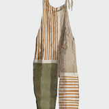 Tuta intera retro con gambe larghe