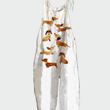 Salopette floreale rétro