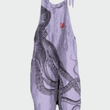 Tuta intera da donna con gambe larghe