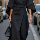 Lissey - Minimalist Belted Luxe Dress