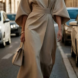 Lissey - Minimalist Belted Luxe Dress