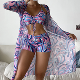 AMALFI - High-Waist Bikini Set with Cover-Up