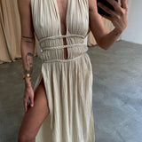 Zolla - Textured Slit Dress