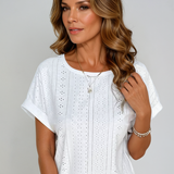 Orlena - Casual Eyelet Top
