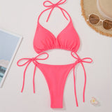 Bikini Halter con Slip a V