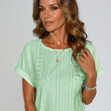 Orlena - Casual Eyelet Top