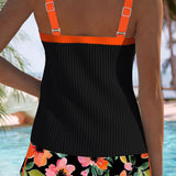 Madeleine | Swimsuit Tank Top with Floral Boxer Set