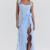 Meissa | Abito con Volant Asimmetrico