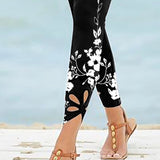 Lyrish - Floral Accent Leggings