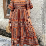 Joraine - Ethnic Flowy Dress