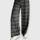 Set di Due Pezzi con Scollatura a V e Pantaloni Coordinati