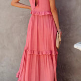 Tyla - Halter Ruffle Maxi Dress