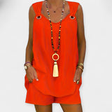 Set Top Senza Maniche con Pantaloni Corti