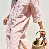 Maisie - Summer Dress with Elegant Stripes