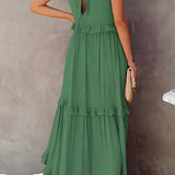 Tyla - Halter Ruffle Maxi Dress