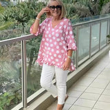 Bloomie - Stylish V-Neck Blouse