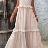 Tyla - Halter Ruffle Maxi Dress