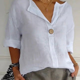 Luna - Casual V-Neck Blouse