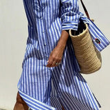 Maisie - Summer Dress with Elegant Stripes