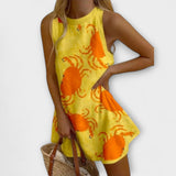 Orvienne – Mini abito con stampa di granchi