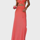 Abito Comodo con Cut-Out