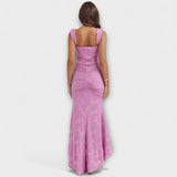 Abito Lungo con Corsetto Elegante e Raffinato