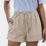 Shorts con Cintura Regolabile