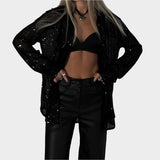 Maglietta con Paillettes per Festa