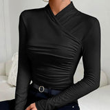 Lilura - Classic Cross-Neck Top