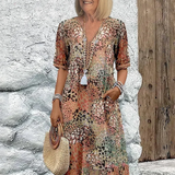 Andrea - Vibrant Midi Dress