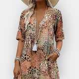 Abito Midi Floreale con Stile