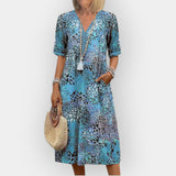 Abito Midi Floreale con Stile