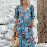 Andrea - Vibrant Midi Dress