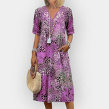 Abito Midi Floreale con Stile