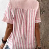 Talia - Elegant Striped Blouse