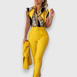 Set di Due Pezzi con moderno design leopardato