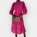 Abito Romantico con Dettagli in Pizzo