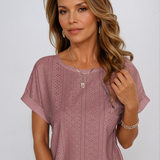 Orlena - Casual Eyelet Top