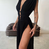 Zolla - Textured Slit Dress