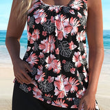 Pippa | Floral Print Tankini Set